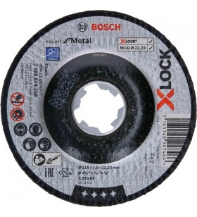 Disc de tăiere Bosch X-LOCK Expert pentru metal, Ø 115mm