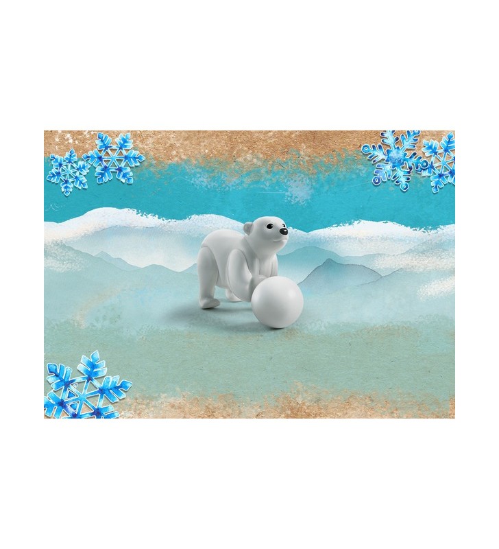 PLAYMOBIL 71073 Wiltopia Tânăr urs polar, jucărie de construcție