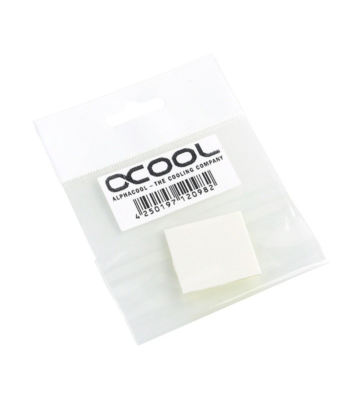 tampon adeziv termic Alphacool cu ​​două fețe 15x15x0,5 mm, plăcuțe termice (alb)
