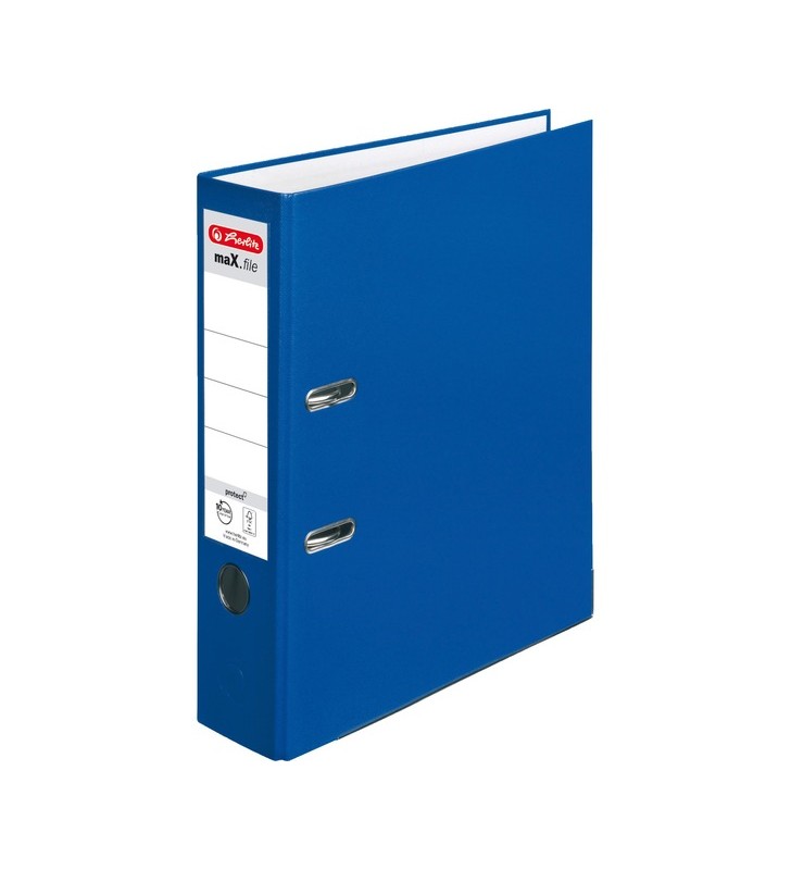Herlitz maX.file protect, folder (albastru, 8 cm, A4)