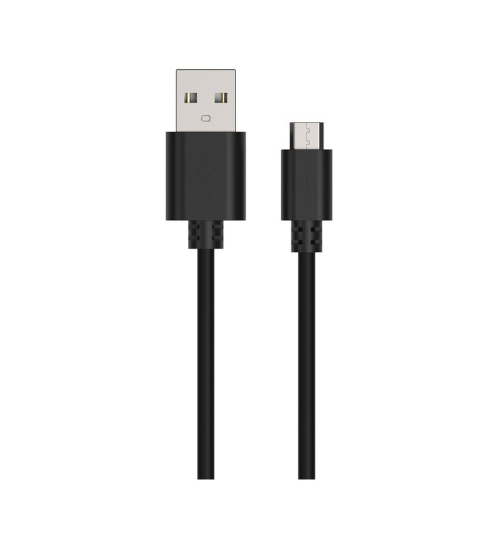 Cablu Ansmann USB 2.0, mufa USB-A - mufa Micro-USB (negru, 1 metru)