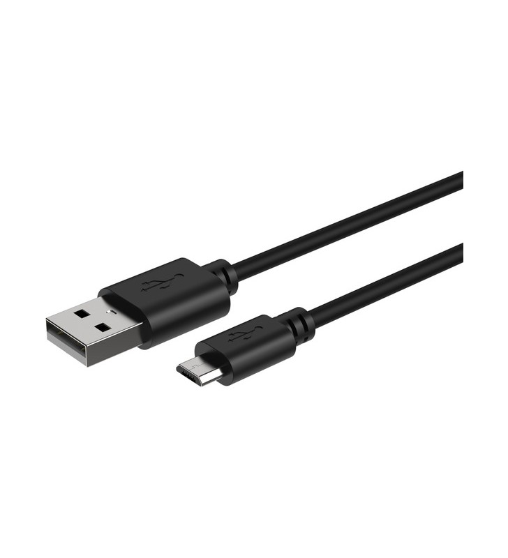 Cablu Ansmann USB 2.0, mufa USB-A - mufa Micro-USB (negru, 1 metru)