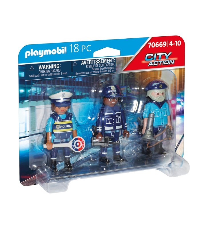PLAYMOBIL 70669 Set figurine de acțiune City Jucărie de construcție a poliției
