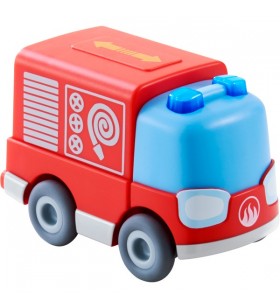 HABA pistă cu bile Kullerbü - mașină de pompieri cu baterie, vehicul de jucărie