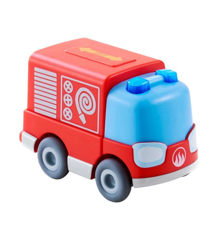 HABA pistă cu bile Kullerbü - mașină de pompieri cu baterie, vehicul de jucărie