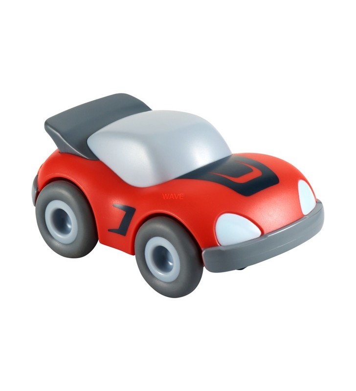 Pista de mingi HABA Kullbü - mașină sport roșie, vehicul de jucărie