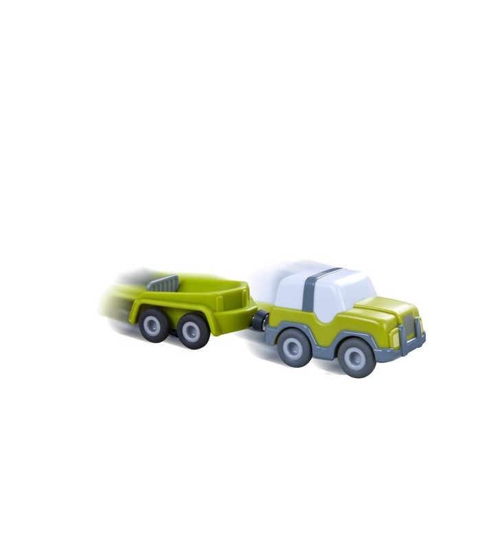 HABA Kullbü - vehicul de teren cu remorcă, vehicul de jucărie (antracit/alb)