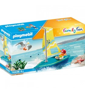 PLAYMOBIL 70438 Family Fun sailing dinghy, construction toy