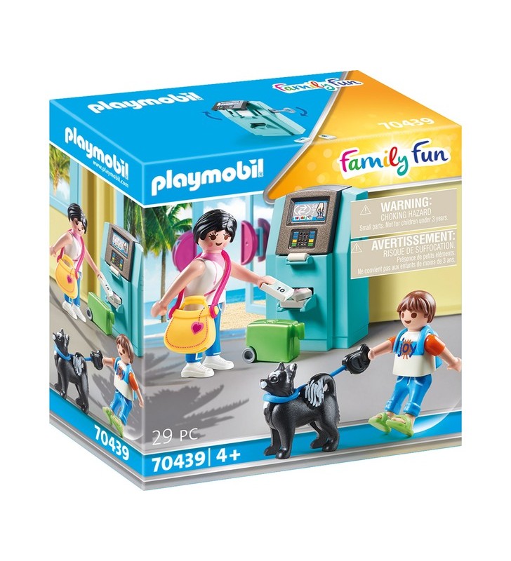 PLAYMOBIL 70439 Vacationer distractiv în familie cu jucărie de construcție ATM