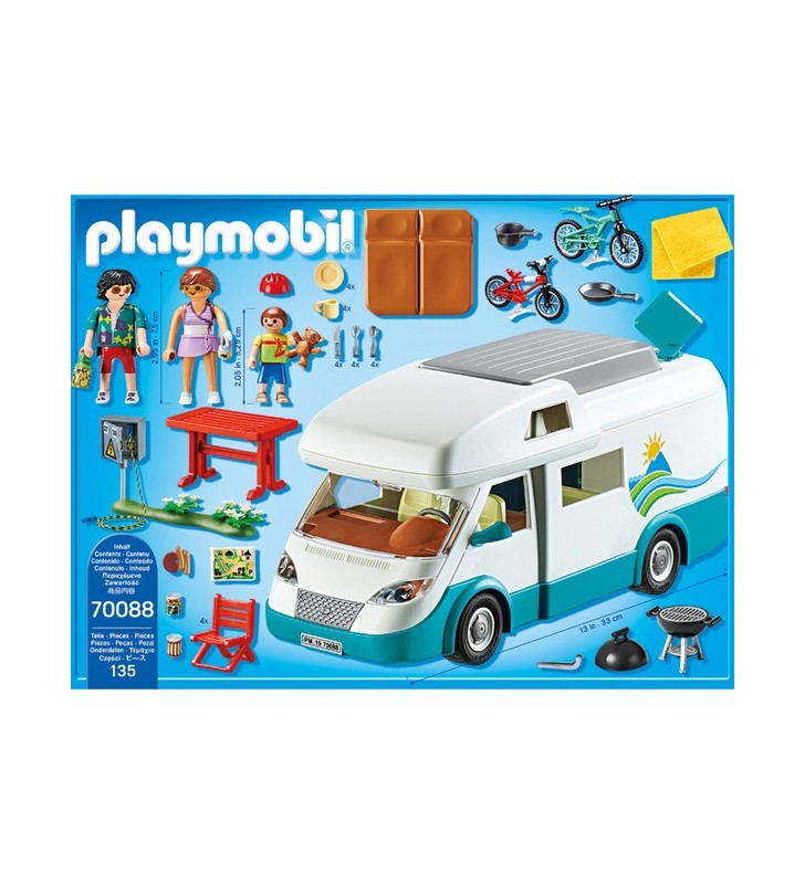 PLAYMOBIL 70088 Distracție în familie Jucărie de construcție pentru caravana de familie