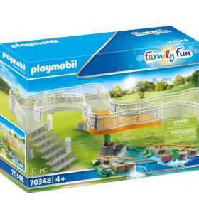 PLAYMOBIL 70348 Set de expansiune Family Fun Zoo de aventură, jucărie de construcție