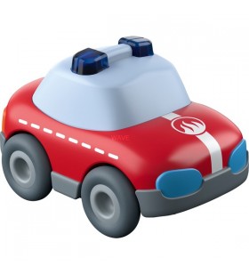 HABA pistă cu bile Kullbü - mașină de pompieri, vehicul de jucărie (Rosu albastru)