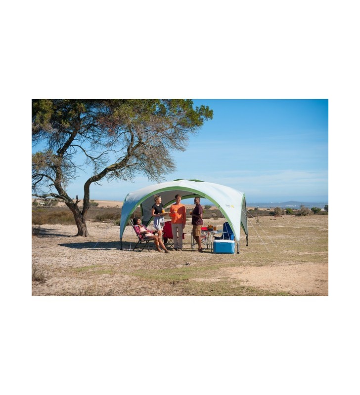 Coleman Pavilion Event Shelter Pro L (gri deschis/verde, 365 cm x 365 cm)