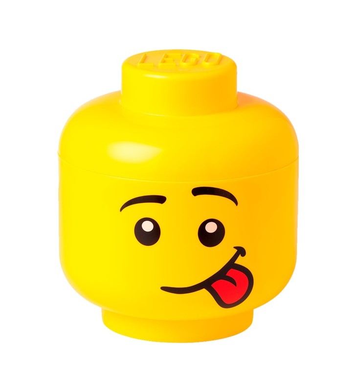 Room Copenhaga LEGO Storage Head "Silly", mare, cutie de depozitare (galben)