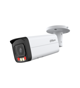 Camera supraveghere exterior IP cu iluminare duala Dahua IPC-HFW2449S-S-IL-0280B, 4MP, 2.8 mm, IR/lumina alba 30 m, microfon, slot card, PoE