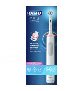Oral-B Pro Sensitive Clean Pro 3 Adult Periuță de dinți rotativă-oscilantă Alb