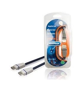 Cablu adaptor Sharkoon Displayport 1.2 - HDMI 4K (alb, 3 metri)