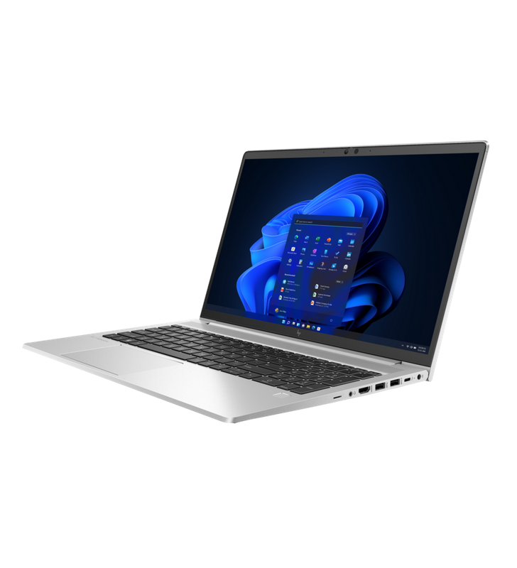 Laptop HP EliteBook 650 G9, Procesor 12th Generation Intel Core I5 1235U up to 4.4GHz, 15.6" FHD (1920x1080) WVA anti-glare 250nits, ram 8GB(1x8GB)3200MHz DDR4, 512GB SSD PCIe NVMe, Intel Iris Xe Graphics, culoare Silver, DOS