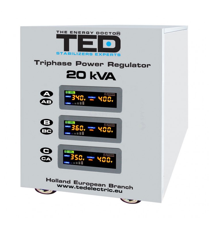 Stabilizator retea maxim 15KVA-SVC cu servomotor trifazat-trifazat TED000101