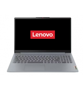 Laptop Lenovo IdeaPad Slim 3 15ABR8 cu procesor AMD Ryzen™ 7 7730U pana la 4.5 GHz, 15.6", Full HD, 16GB, 512GB SSD, AMD Radeon™ Graphics, No OS, Arctic Grey