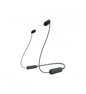 Sony WI-C100 Căști Fără fir În ureche Apeluri/Muzică Bluetooth Negru