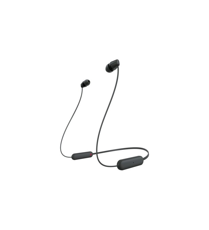 Sony WI-C100 Căști Fără fir În ureche Apeluri/Muzică Bluetooth Negru