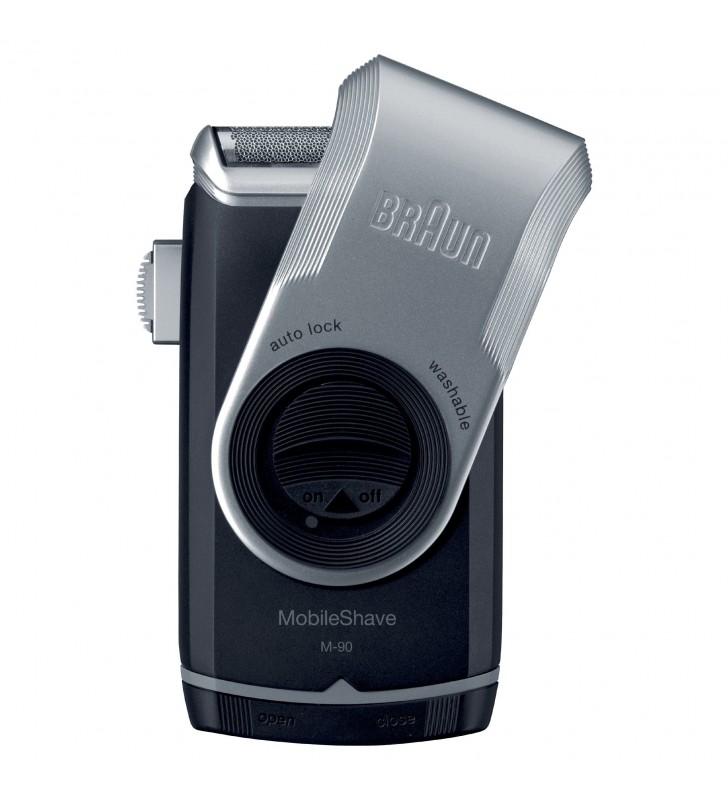 Braun MobileShave PocketGo M90 Albastru, Argint