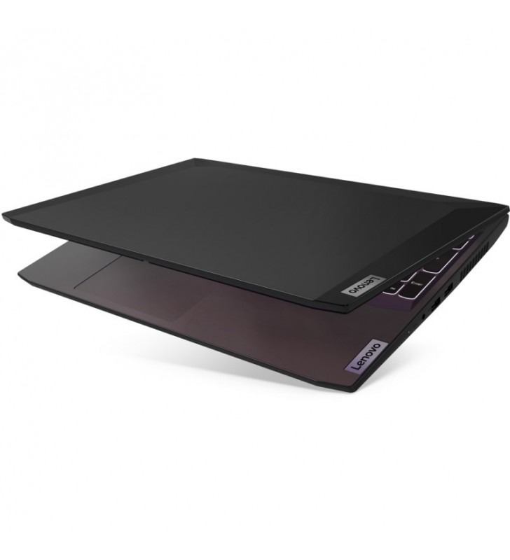 Laptop Lenovo Gaming 15.6'' IdeaPad 3 15ACH6, FHD IPS 120Hz, Procesor AMD Ryzen™ 7 5800H (16M Cache, up to 4.4 GHz), 16GB DDR4, 512GB SSD, GeForce RTX 3050 Ti 4GB, No OS, Shadow Black
