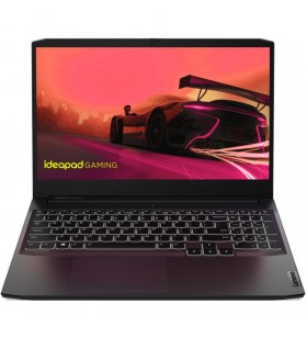 Laptop Lenovo Gaming 15.6'' IdeaPad 3 15ACH6, FHD IPS, Procesor AMD Ryzen™ 5 5600H (16M Cache, up to 4.2 GHz), 16GB DDR4, 512GB SSD, GeForce RTX 3050 4GB, No OS, Shadow Black