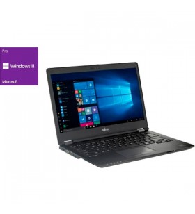 Notebook Fujitsu LIFEBOOK U749 recondiționat (negru, Windows 11 Pro pe 64 de biți, SSD de 512 GB)