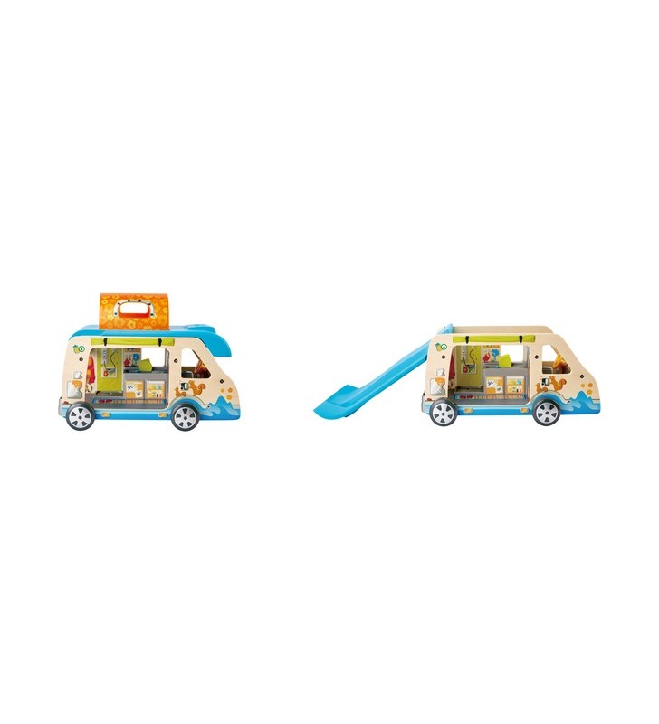 Accesorii pentru păpuși Hape Adventure Van (inclusiv 2 caractere)