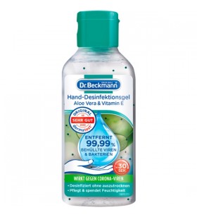 Dr.Beckmann gel dezinfectant de maini aloe vera si vitamina E, agent de curatare