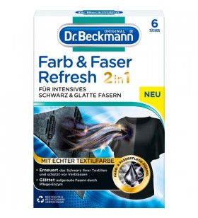Dr.Beckmann Intensive Black Cloths 2in1, 6 lave, detergent