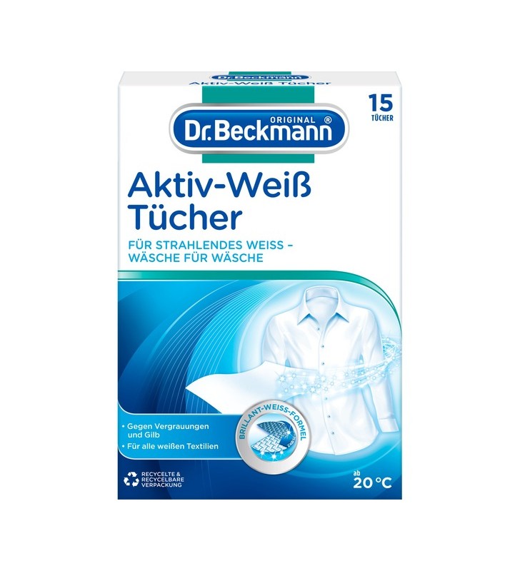 Dr.Beckmann Active White prosoape, 15 prosoape, detergent
