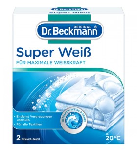 Dr.Beckmann Super White, 2x pungi de 40g, detergent