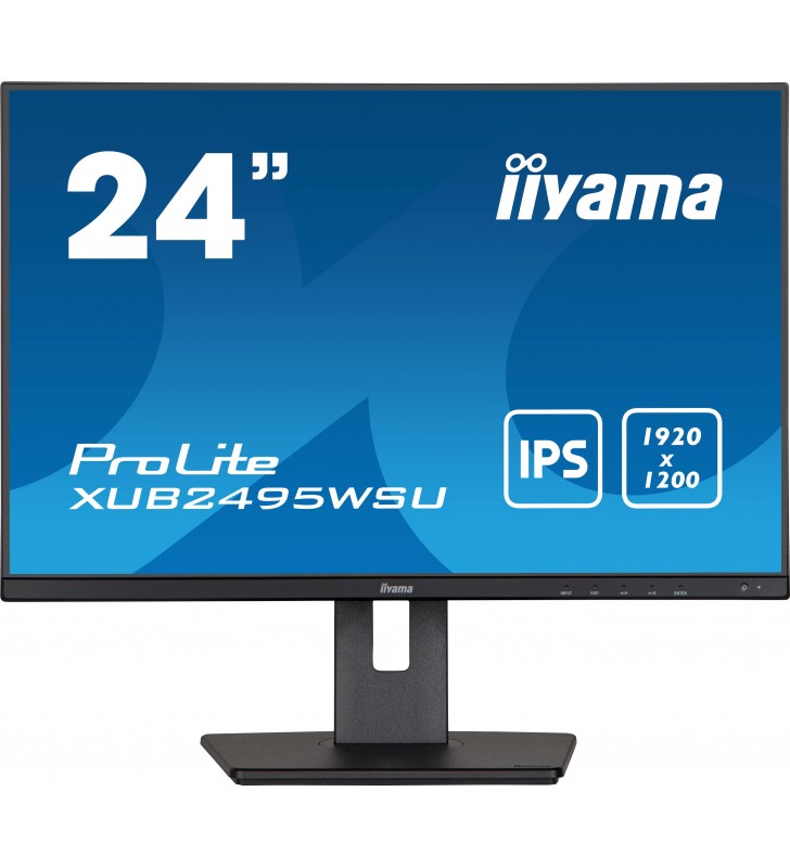 iiyama ProLite XUB2495WSU-B5 monitoare LCD 61,2 cm (24.1") 1920 x 1200 Pixel WUXGA Negru