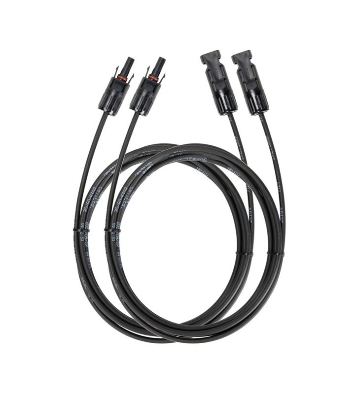 Cablu prelungitor solar ECOFLOW MC4 (negru, 3 metri, 2 bucăți, pentru cablu de încărcare solar la XT60)