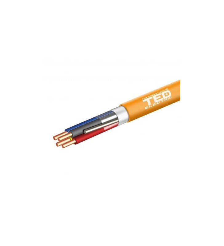 Cablu incendiu JE - H (ST) H E30/E90 2 X 2 X 0,8 portocaliu role 100 ml. TED002464