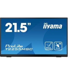 iiyama ProLite T2255MSC-B1 monitoare LCD 54,6 cm (21.5") 1920 x 1080 Pixel Full HD Ecran tactil Negru