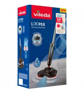 Vileda electric spray mop looper mydays, ștergător de podea (negru, funcționare cu baterie, inclusiv voucher de 50 EUR Mydays)