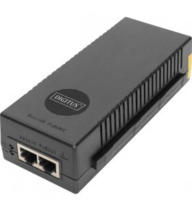 Injector PoE+ Digitus 10 Gigabit Ethernet 802.3at 30W Injector PoE (negru)