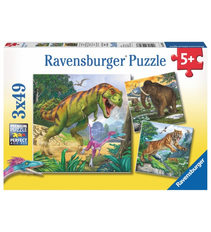 Ravensburger 4005556093588 Puzzle (cu imagine) fierăstrău 49 buc. Dinozauri