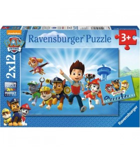 Puzzle pentru copii Ravensburger Ryder și Patrula labe (2x 12 părți)