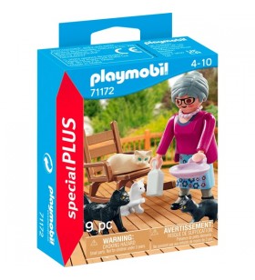 PLAYMOBIL 71172 specialPlus bunica cu pisici, jucarie de constructie