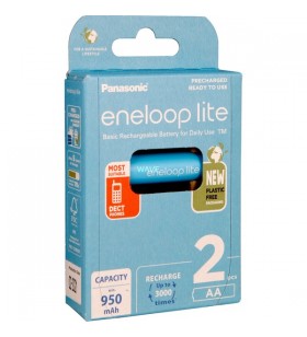 Baterie reîncărcabilă Panasonic eneloop lite AA 950 mAh (albastru, 2 bucăți)