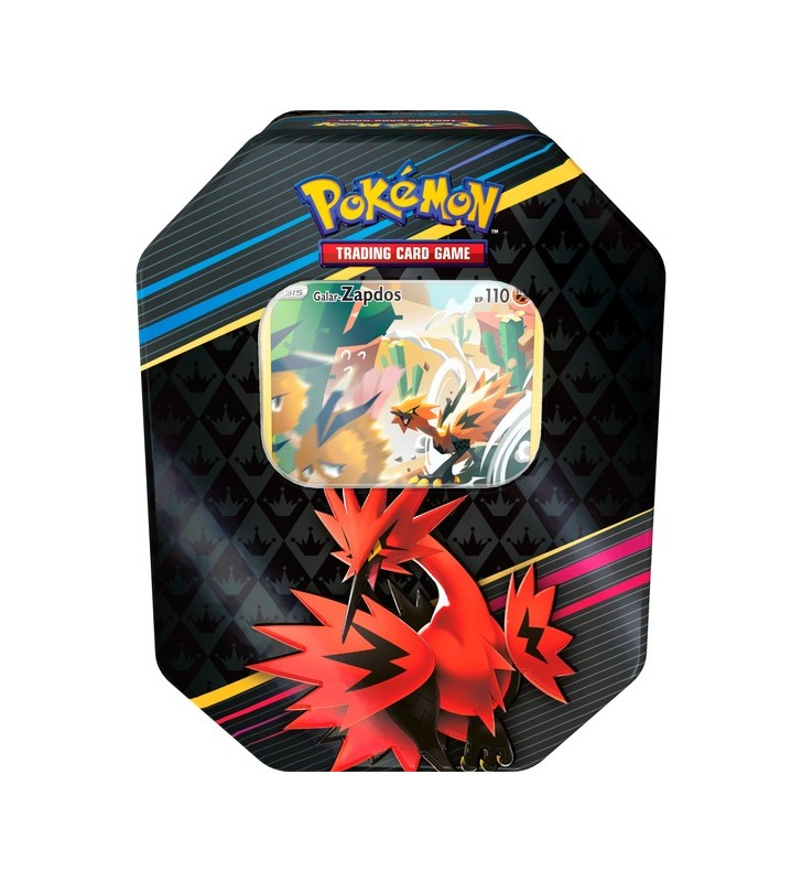 Pokémon-TCG: Zenit der Könige Tin-Box 2 – Galar-Zapdos, Sammelkarten