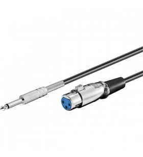 cablu de conectare microfon goobay mufa XLR  mufa jack de 6,35 mm
