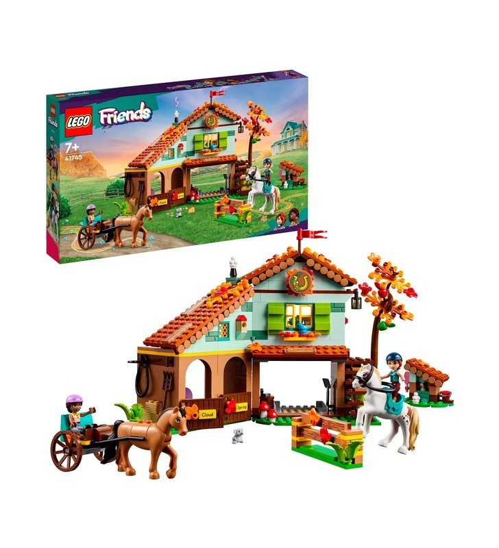 Jucărie de construcție LEGO Friends 41745 Grajdurile de toamnă