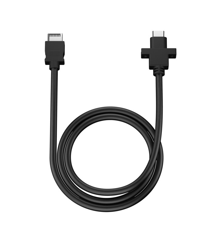 Adaptor USB 3.2 Gen 2 Fractal Design , antet USB Key-A -USB-C, model D, cablu (negru, 67 cm)