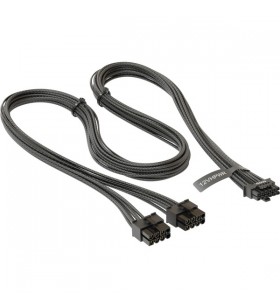 Cablu adaptor Seasonic 12VHPWR PCIe (negru, 0,75 metri)